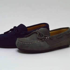 Mocasín lazo serraje niño