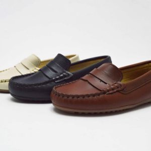 Mocasín con antifaz costuras al tono niños