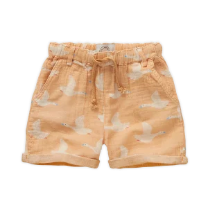 Pantalón corto con vuelo estampado gansos - SPROET & SPROUT