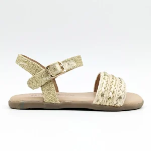 Mustang Free Sandalias Rafia Oro