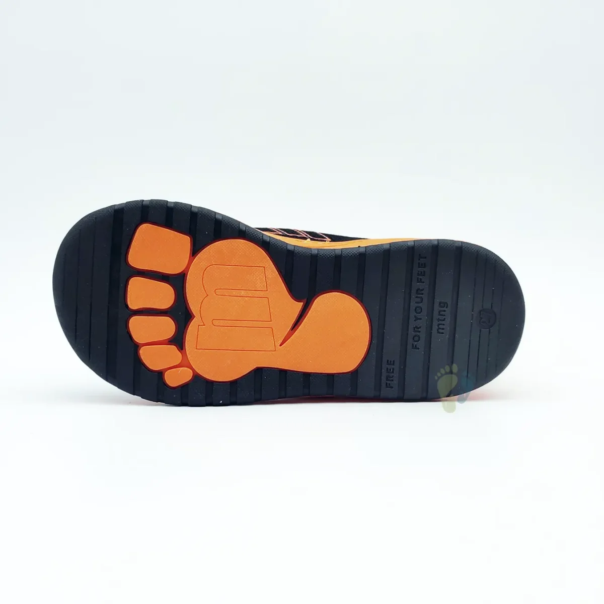 Mustang Free Deportivas Negro Naranja - Imagen 6