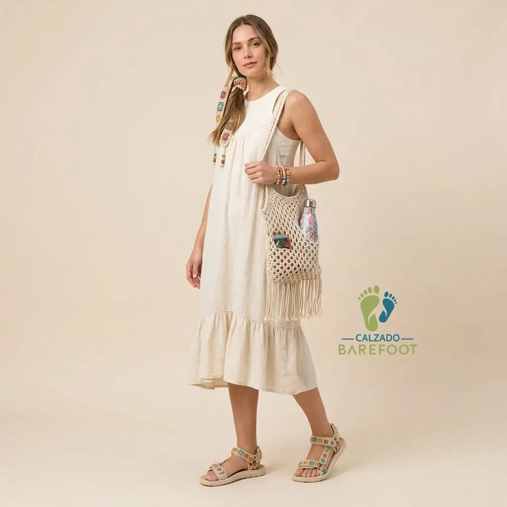 Mustang Free Sandalias Solana Beige - Imagen 6