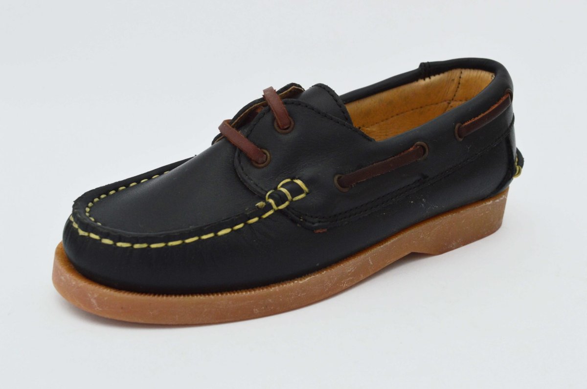 Naúticos cordones suela fina niños - Imagen 3
