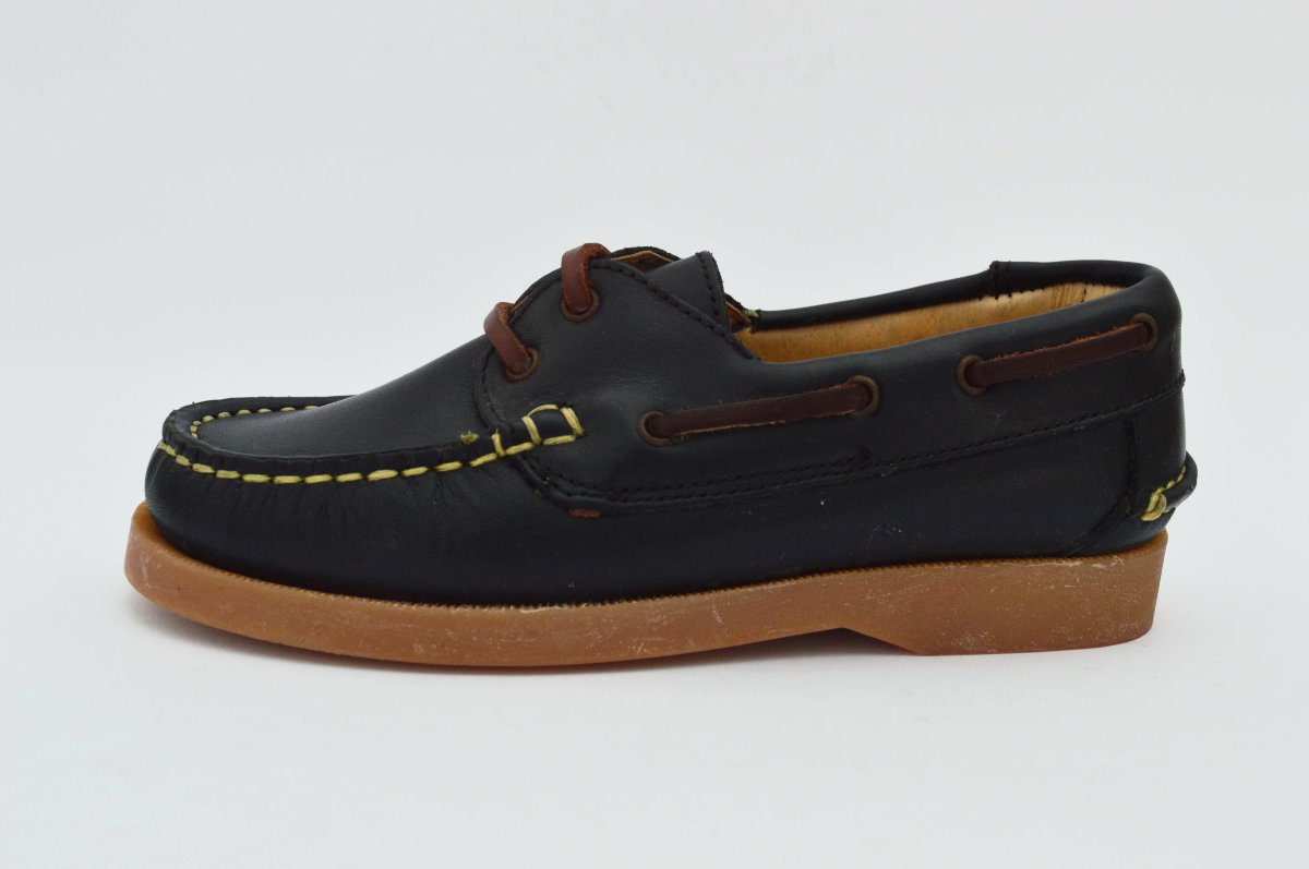Naúticos cordones suela fina niños - Imagen 4
