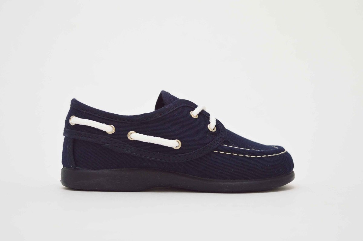 Náutico tipo lona con cordones niño - Imagen 5