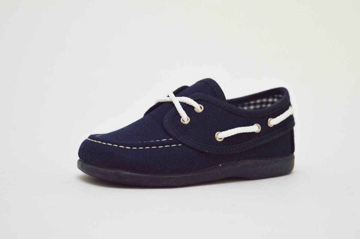 Náutico tipo lona con cordones niño - Imagen 3