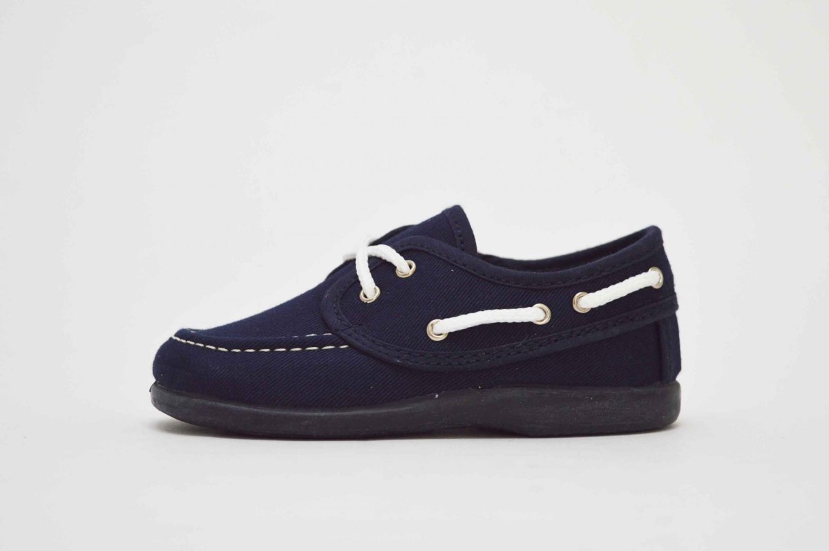 Náutico tipo lona con cordones niño - Imagen 4
