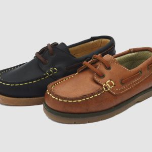 Naúticos cordones suela fina niños