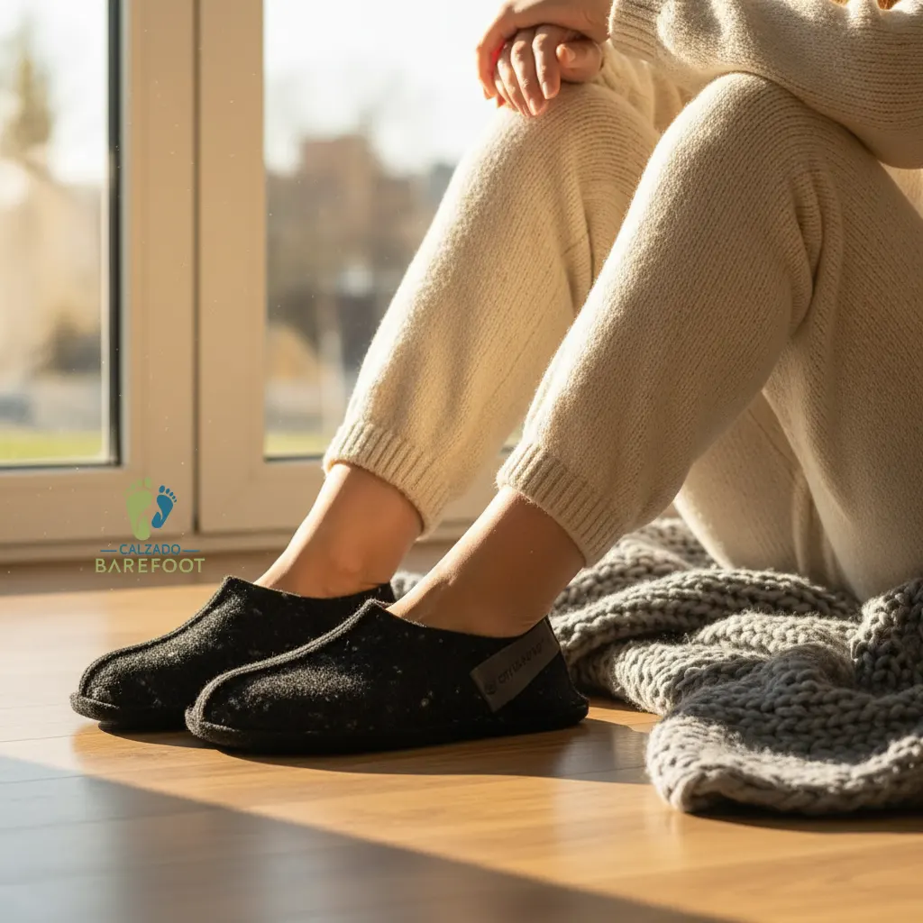 OmaKing Zapatillas Slip-On Negro - Imagen 3