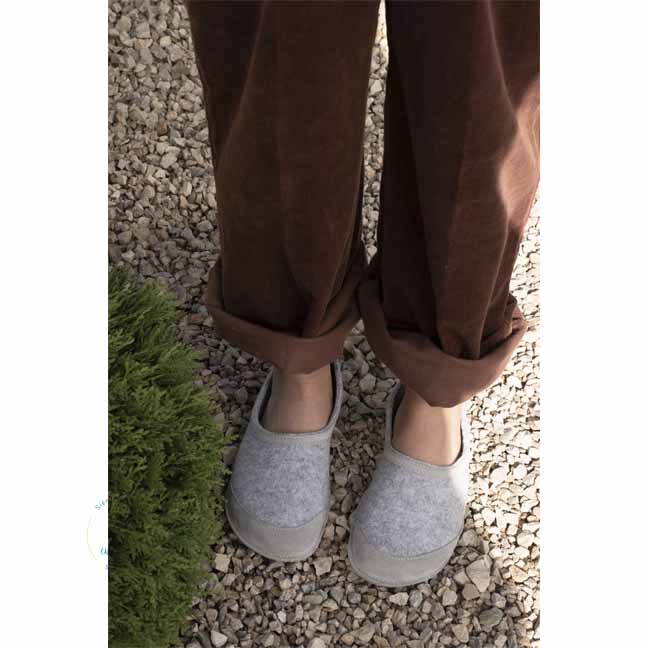 OmaKing Zapatillas Casa Barefoot Gris - Imagen 3