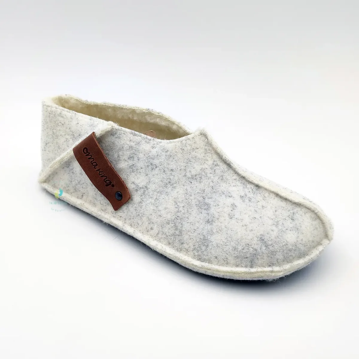 OmaKing Zapatillas Slip-On Forro Blanco