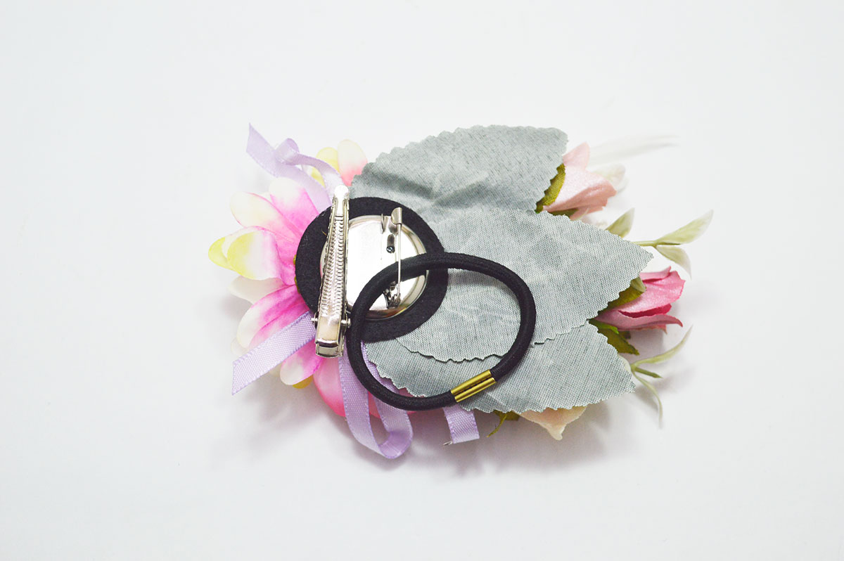 Broche/pasador flores colores niña - Imagen 5