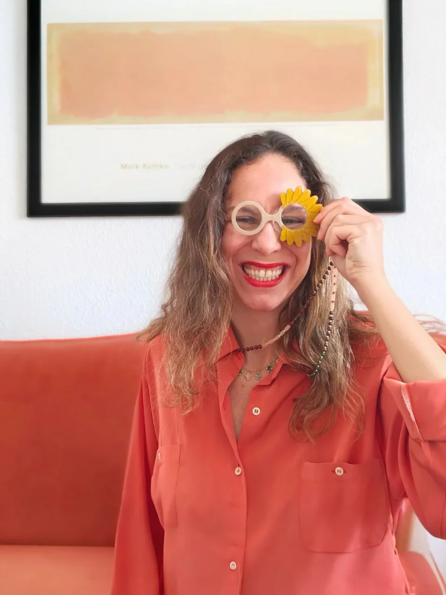 COLGANTE-GAFAS MARGARITA MOSTAZA - Imagen 9