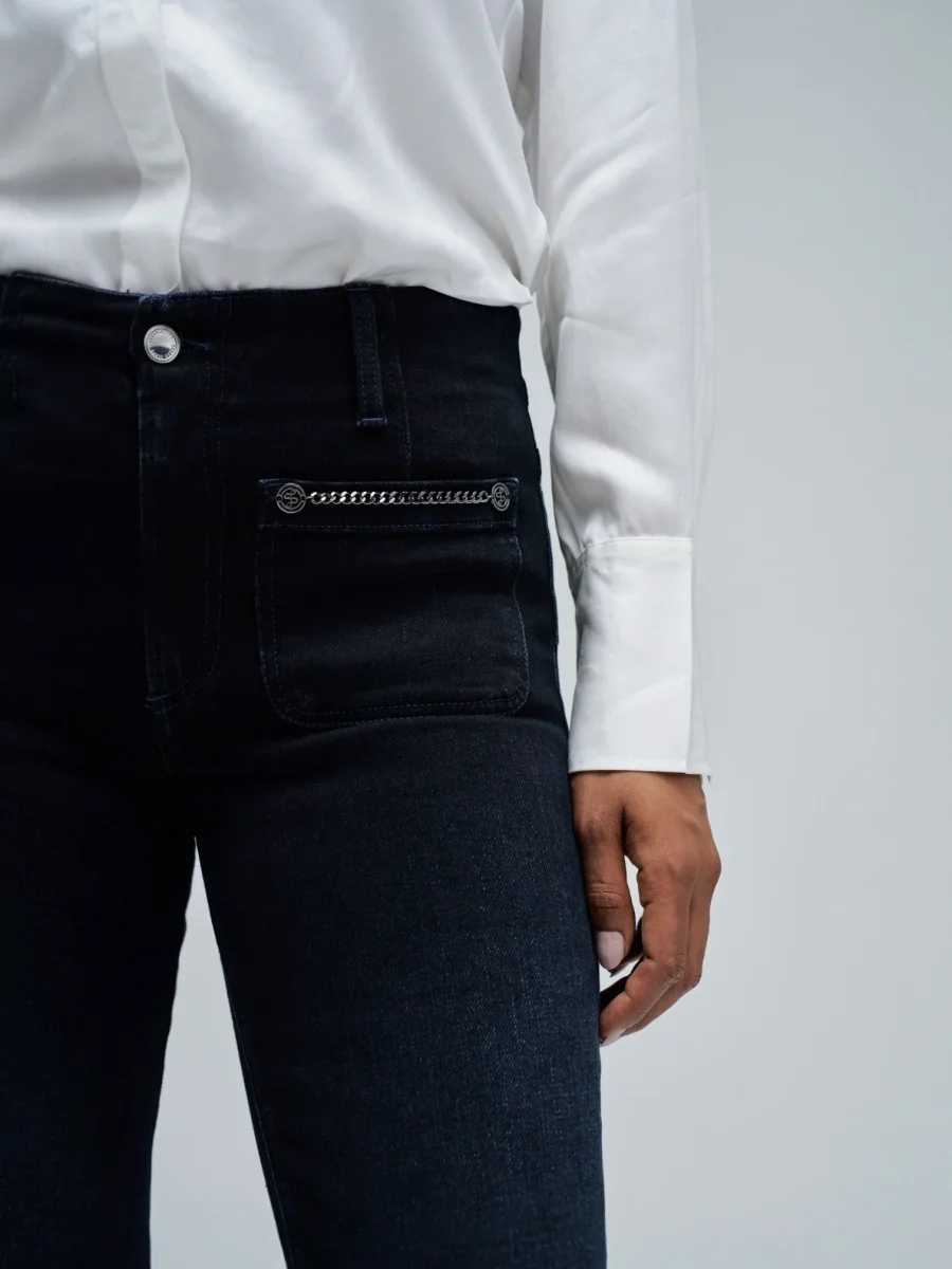 VAQUEROS DESTINY PUSH UP FLARE AZUL - Imagen 4