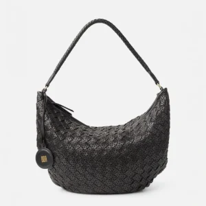 BOLSO DE HOMBRO MONOWI DE PIEL NEGRO