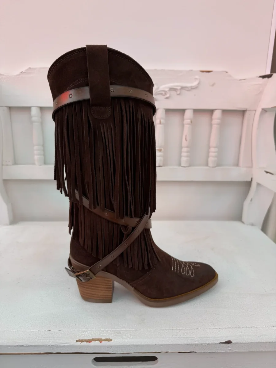 BOTA WESTERN KANSAS MARRÓN - Imagen 6