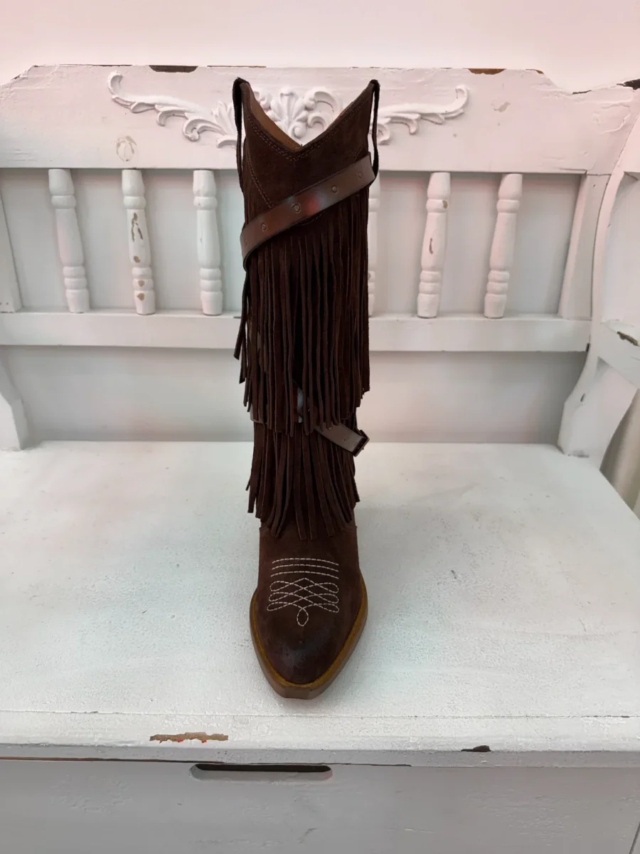 BOTA WESTERN KANSAS MARRÓN - Imagen 4
