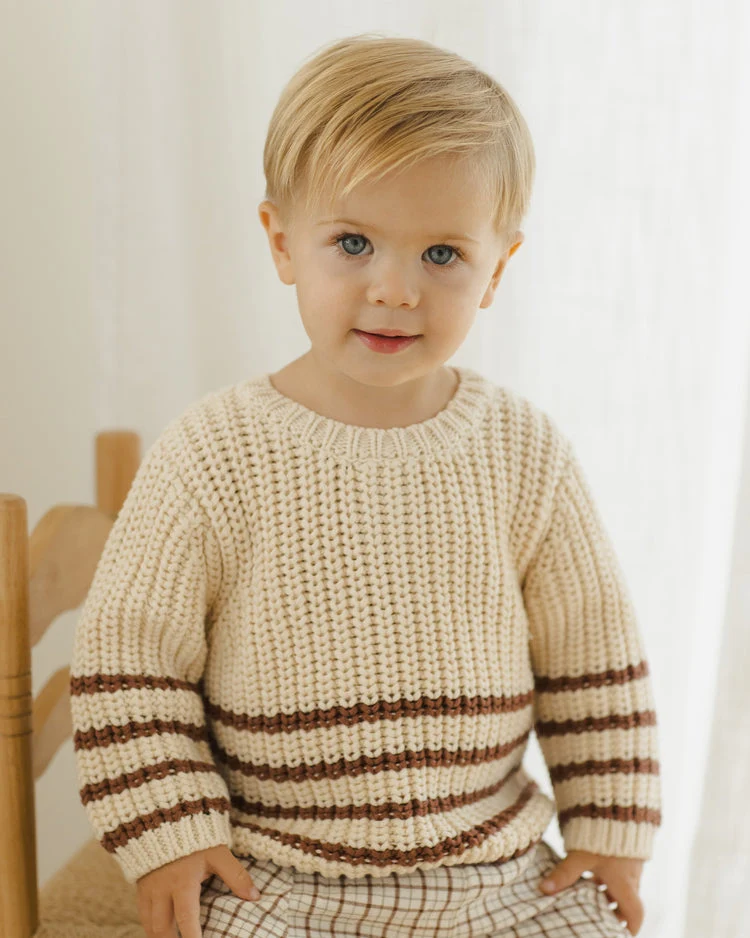 Jersey punto rayas granate- QUINCY MAE - Imagen 7
