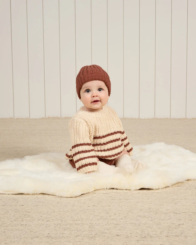 Jersey punto rayas granate- QUINCY MAE - Imagen 6