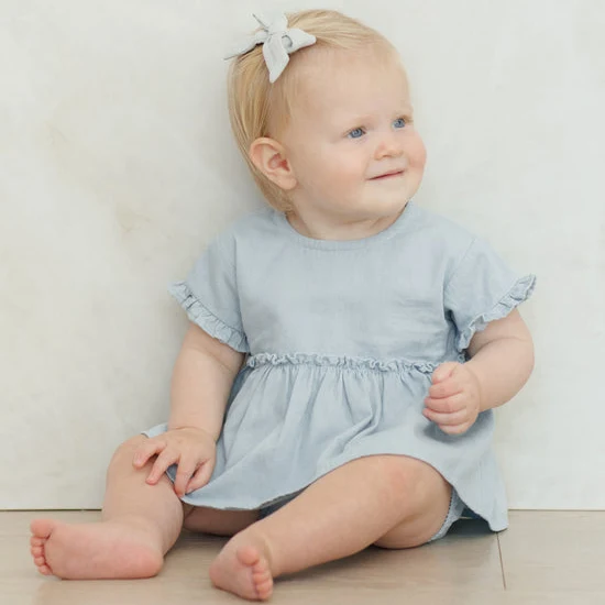Vestido con culetín de Chambray- QUINCY MAE - Imagen 3