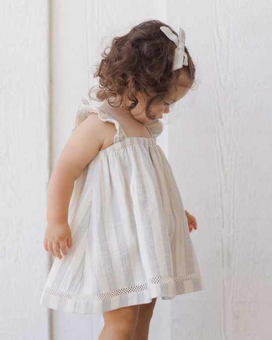 Vestido estampado rayas azules- QUINCY MAE - Imagen 5