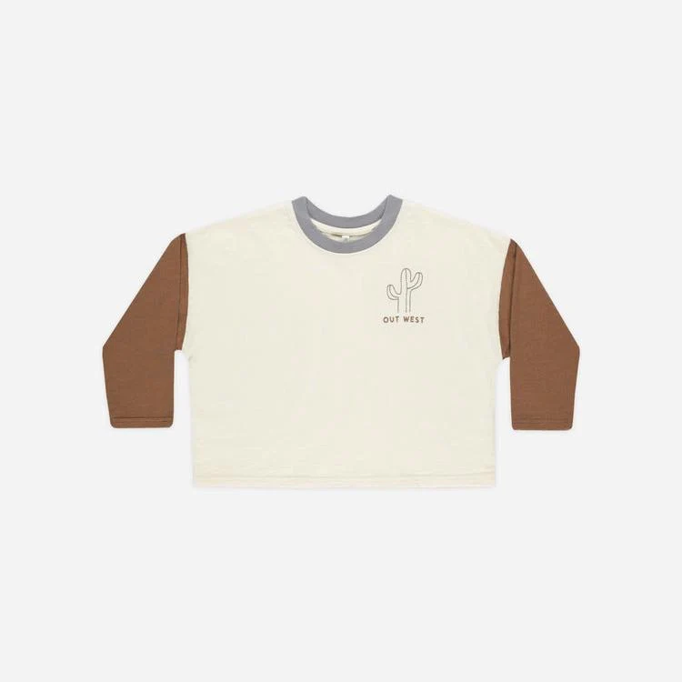 Camiseta manga larga Color Block Cactus - RYLEE + CRU