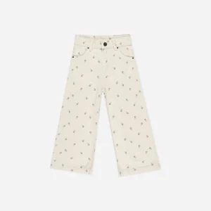 Pantalón de sarga estampado flores - RYLEE + CRU