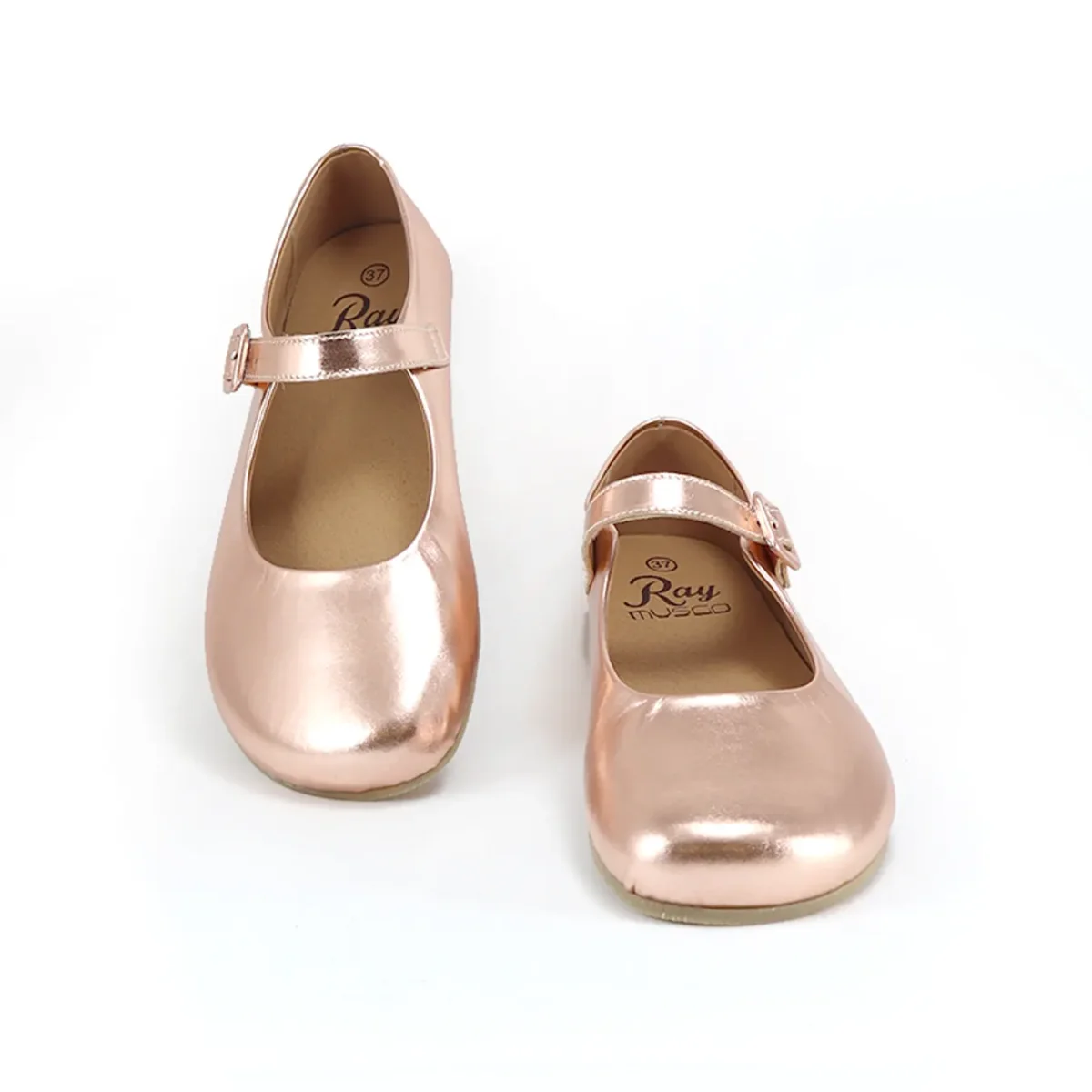 Ray Musgo Merceditas Barefoot Mida Nude Metalizado - Imagen 4