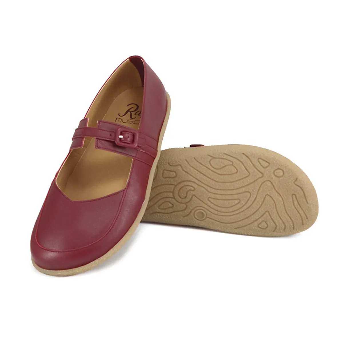 Ray Musgo Merceditas Barefoot Baxa Burdeos - Imagen 6