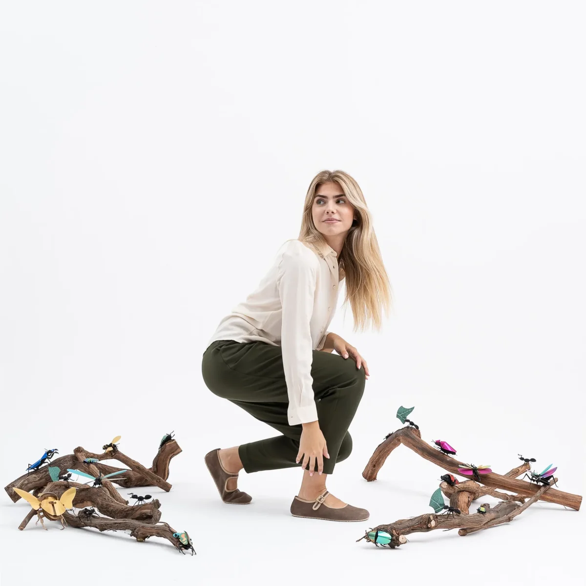 Ray Musgo Merceditas Barefoot Burina Taupe - Imagen 6