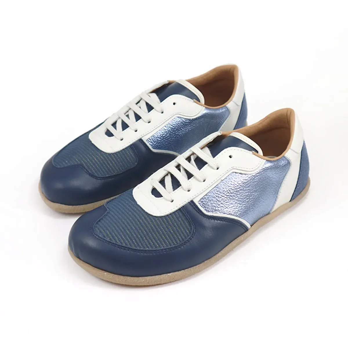 Ray Musgo Zapatillas Barefoot Ancharia Azul Metalizado - Imagen 3