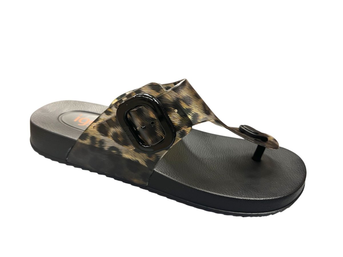 Sandalia mujer modelo S-10362 de Igor esclava leopardo - Imagen 2