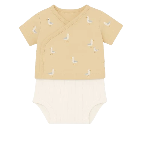 Conjunto Primera Puesta Manga Corta y Ranita Gaviotas- MORE THAN BABIES - Imagen 2