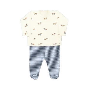 Conjunto Primera Puesta Teckel Polaina Rayas- MORE THAN BABIES