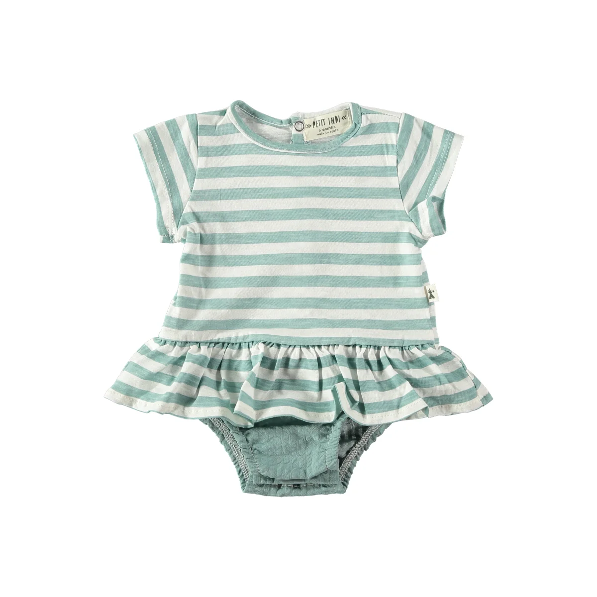 Vestido con body de rayas- PETIT INDI - Imagen 2