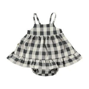 Vestido con culote de vichy- PETIT INDI