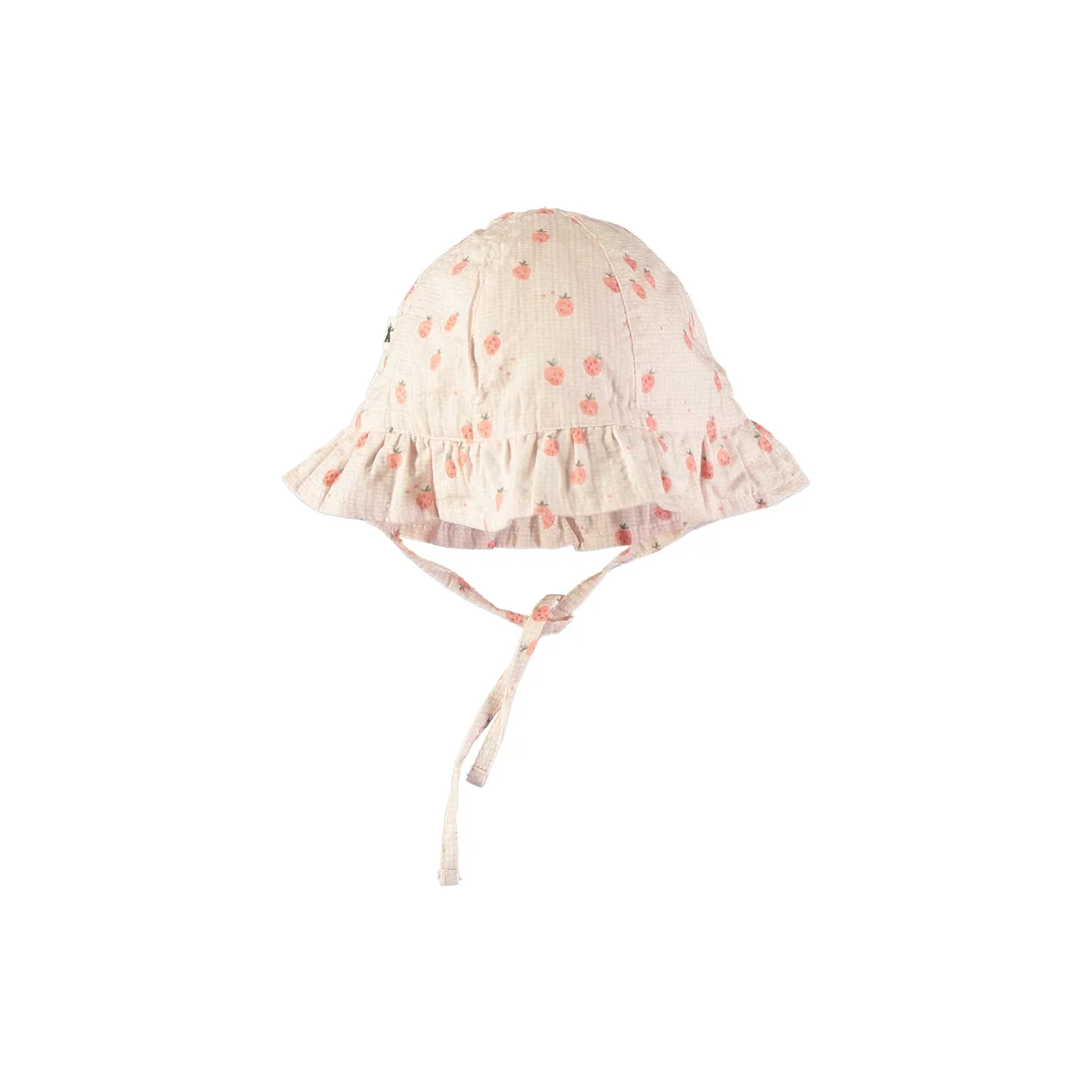 Gorro con volante estampado de fresas- PETIT INDI - Imagen 2
