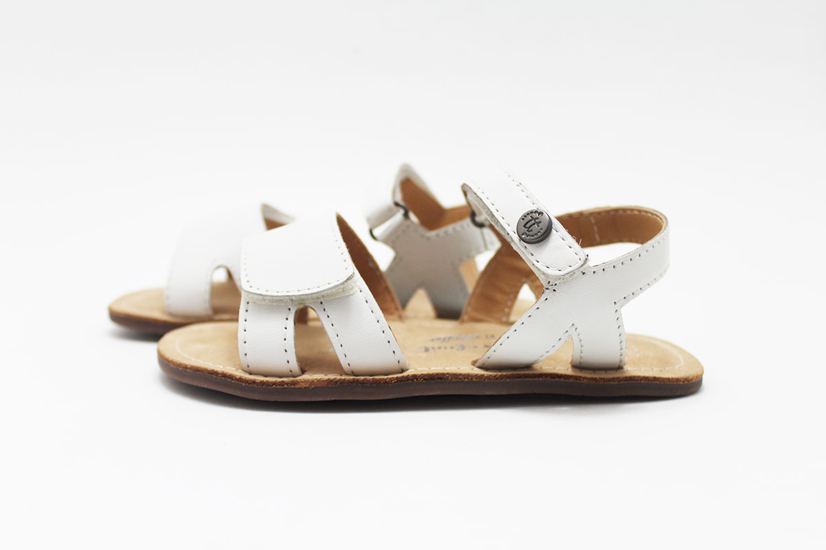 Sandalia barefoot niña blanco estilo clásico - Imagen 4