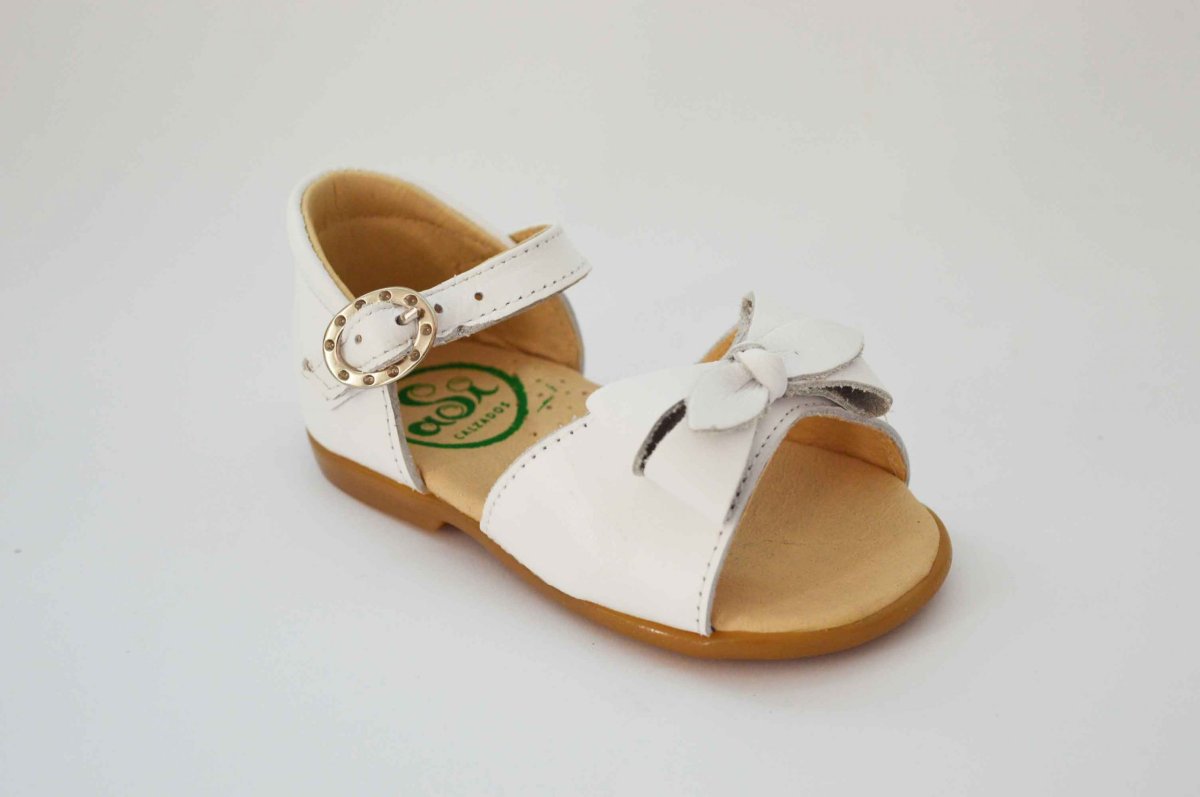 Sandalias blanca niña - Imagen 3