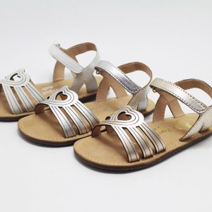 Sandalia corazón niña Barefoot by Chetto