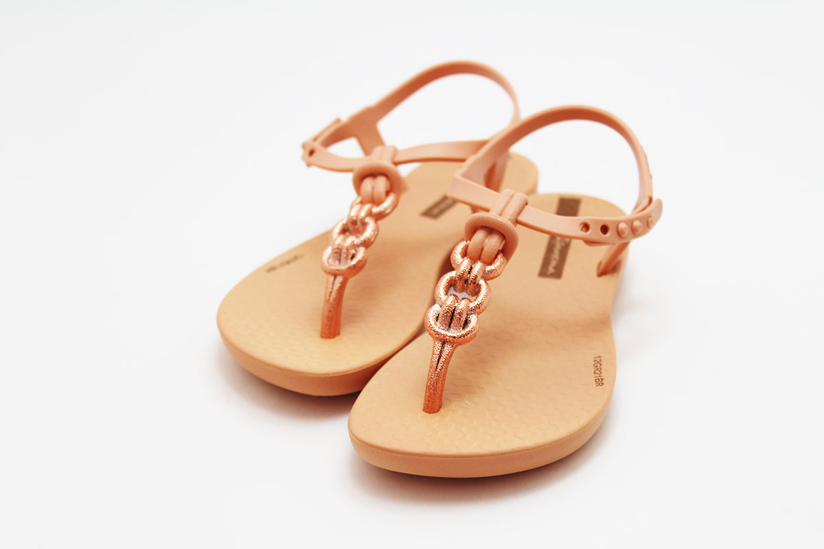 Sandalia playa niña bronce coral - Imagen 2