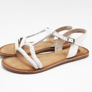 Sandalia niña Gioseppo tiras blanco modelo BOATARDE