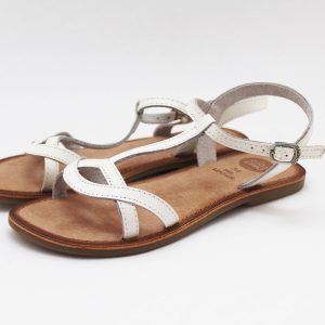 Sandalia niña Gioseppo tiras blanco modelo SUNETA