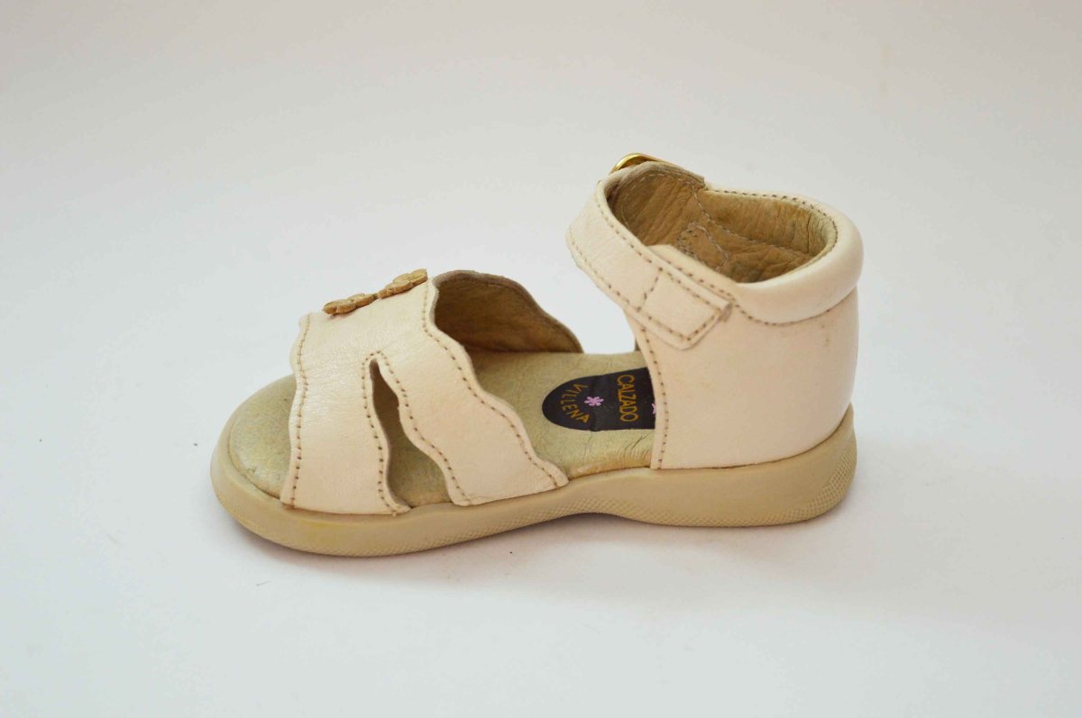 Sandalias divertidas niña fuxia y beige - Imagen 5