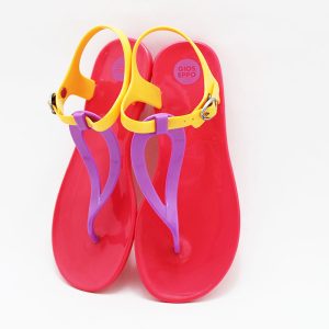 Sandalia playa niña fuxia naranja Gioseppo
