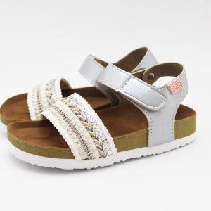 Sandalias anatomica perlitas blanco niña