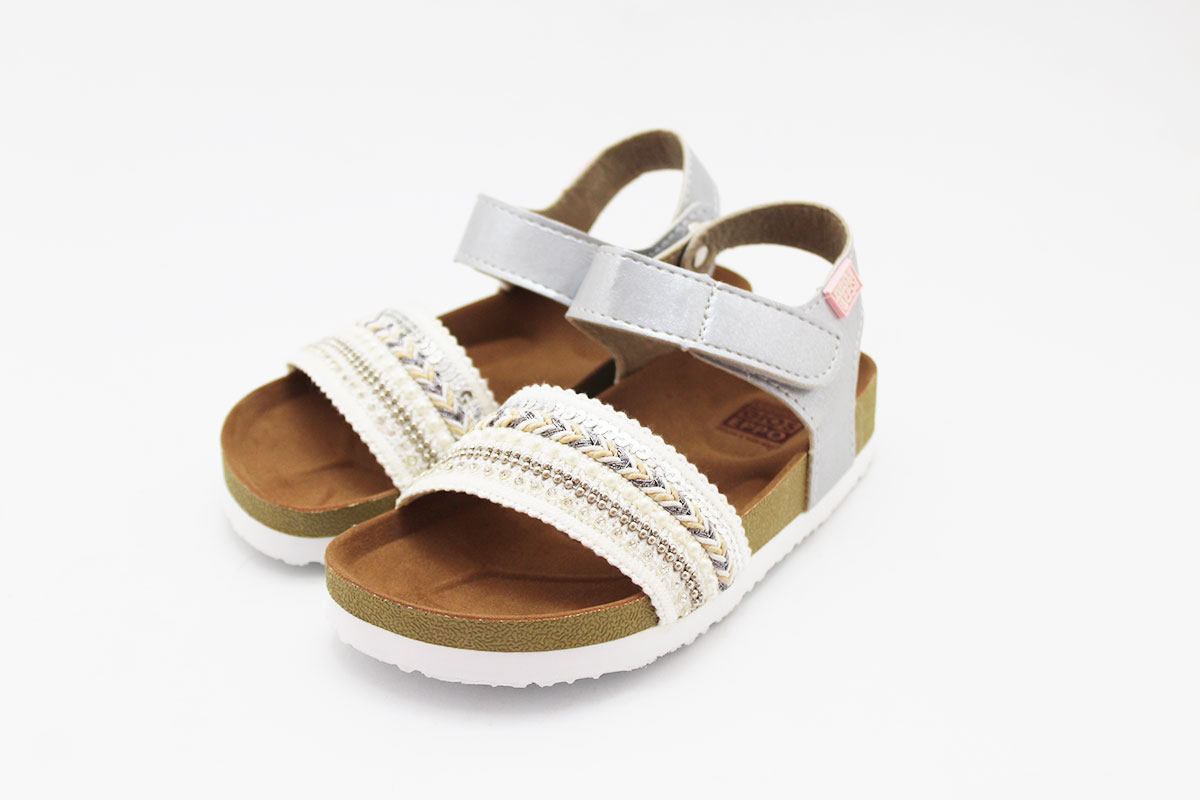Sandalias anatomica perlitas blanco niña - Imagen 3