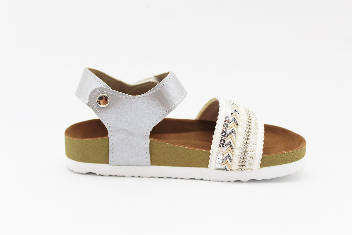 Sandalias anatomica perlitas blanco niña - Imagen 5