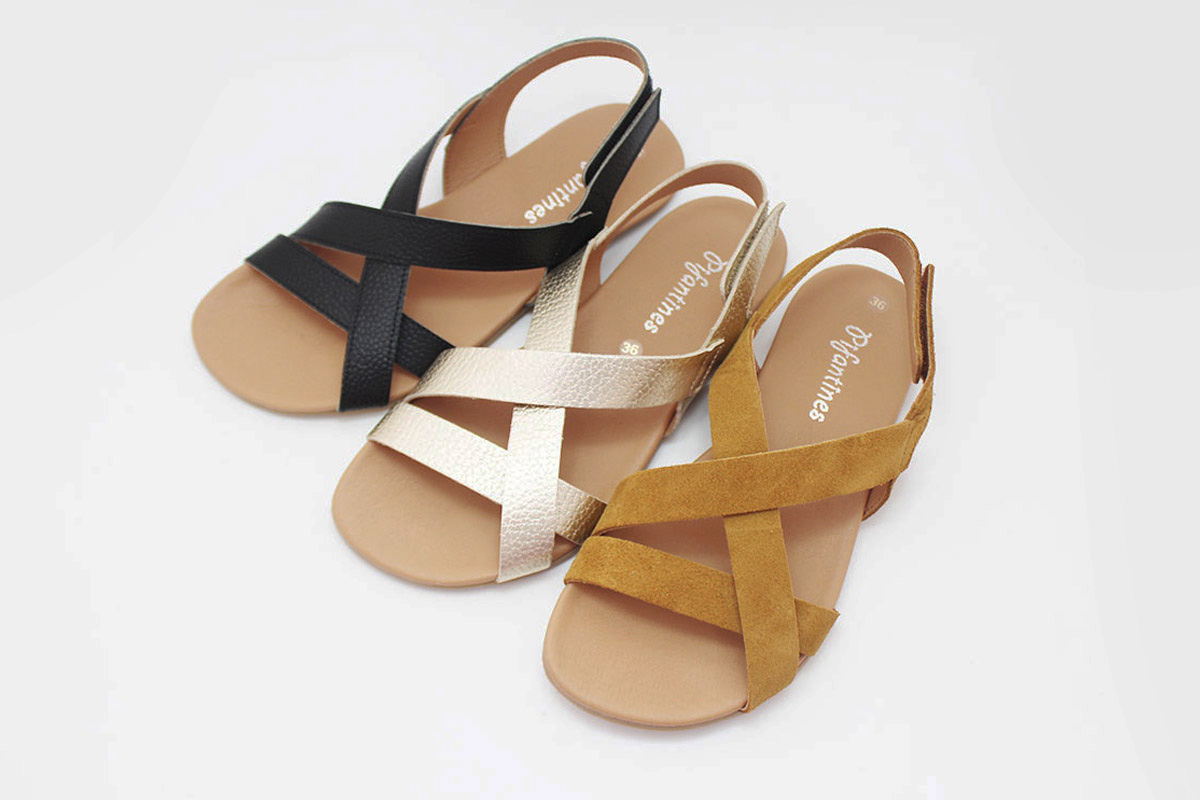 Sandalias barefoot mujer tiras - Imagen 2