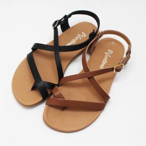 Sandalias barefoot mujer tiras entrelazadas